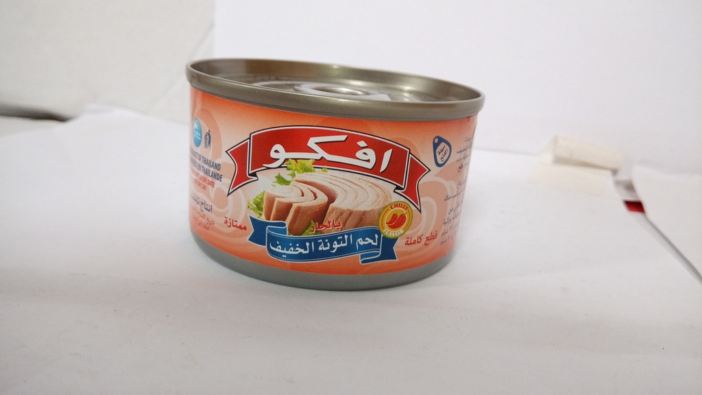[480] افكو تونا لايت حار 90  غرام * 3+1  حبة مجانا
